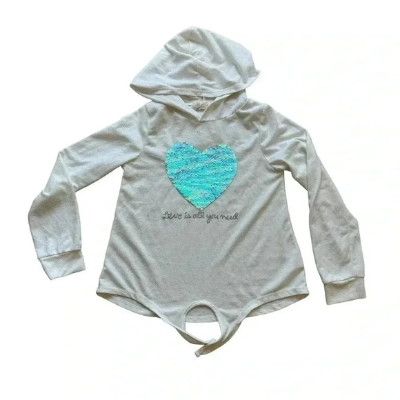 Cat &Jack Two Long Sleeves Girls Lightweight Soft Beachy Tops SZ 10/12 #2091 - Picture 3 of 8